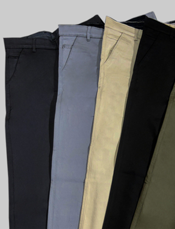 Casual Cotton Stretch Pants
